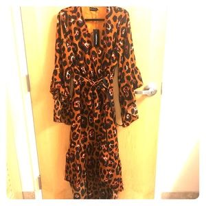 Pretty Little Thing Animal Print Dress Size 12